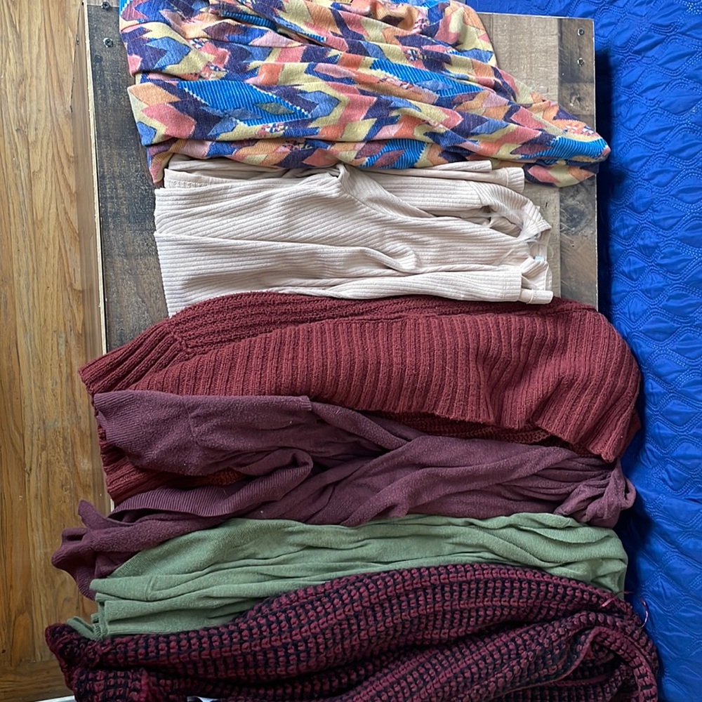 Woman’s cardigans. Brands are all different.